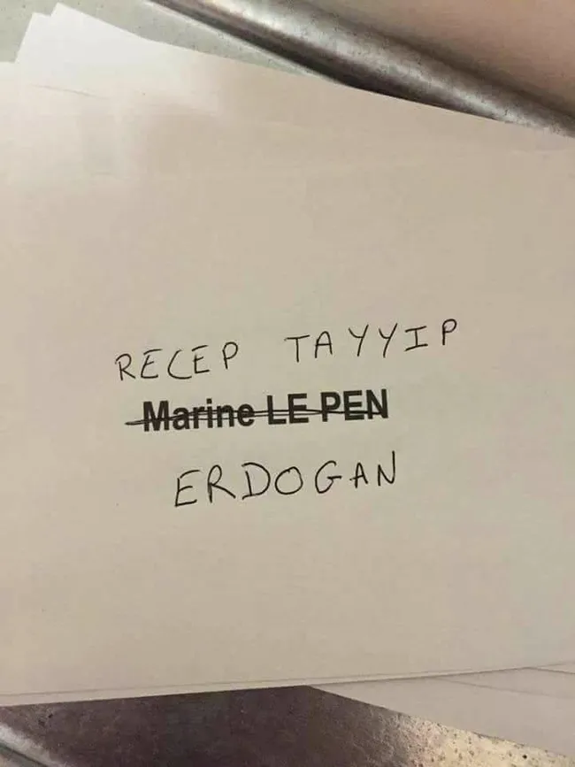 Fransa seçimlerinde sandıklardan 'Erdoğan' çıktı - 1