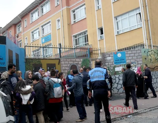 İstanbul'da bir ortaokulda yangın paniği!
