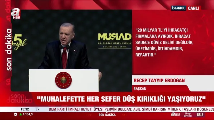 Başkan Erdoğan'dan MÜSİAD 28. Olağan Genel Kurulu'nda önemli açıklamalar | Video