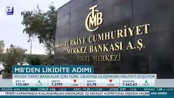 Merkez Bankası'ndan likidite adımı
