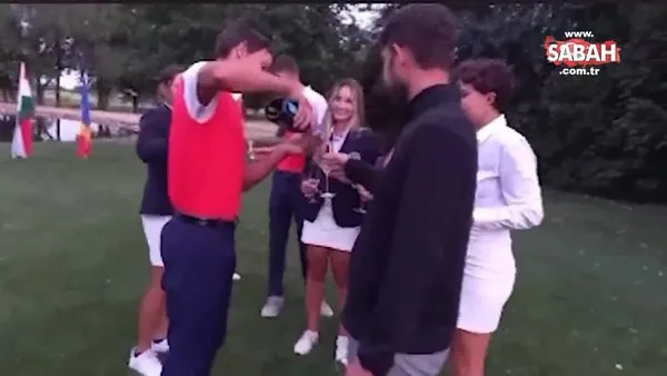 Golf Milli Takım hocası Erol Şimşek, reşit olmayan çocukların alkol kullanmasına izin verdi | Video