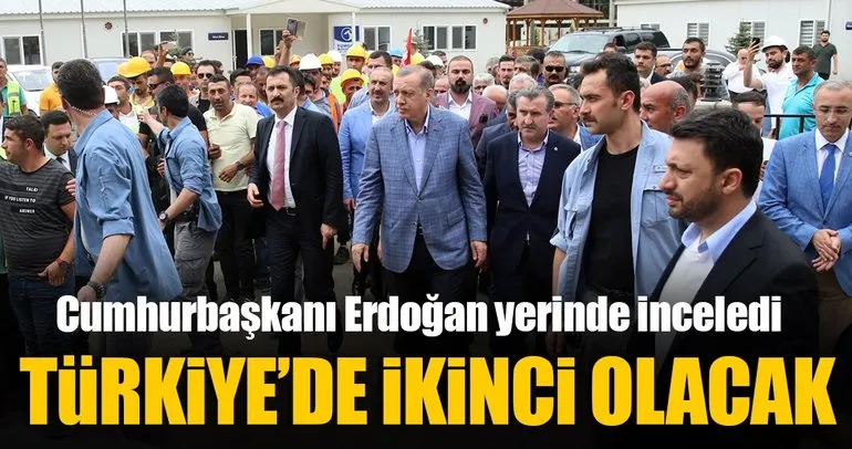 Erdoğan,Rize-Artvin Havalimanı dolgu sahasını inceledi