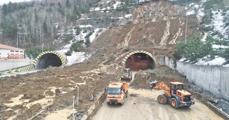 Bolu Dağı Tüneli heyelandan kapandı