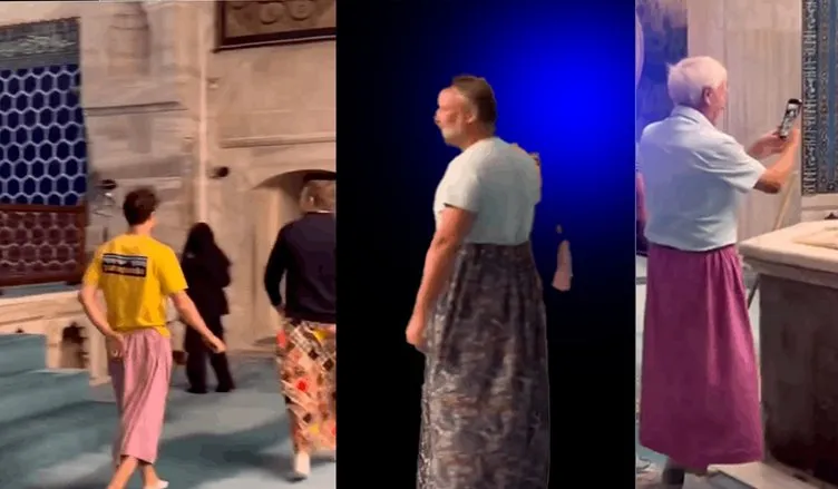 Erkek turistler etek olayını yanlış anladı: Ortaya gülümseten manzaralar çıktı!