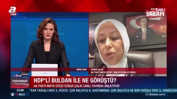 Son dakika: AK Parti Malatya Milletvekili Öznur Çalık, HDP'li Pervin Buldan'la yaptığı görüşmenin detaylarını anlattı | Video