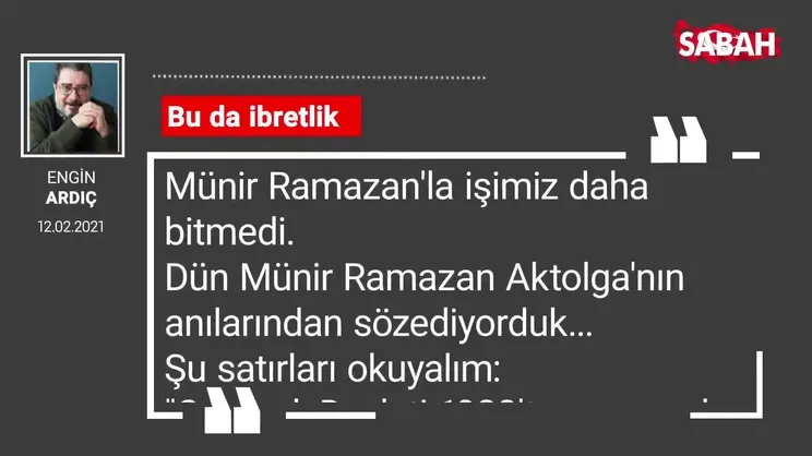 Engin Ardıç | Bu da ibretlik