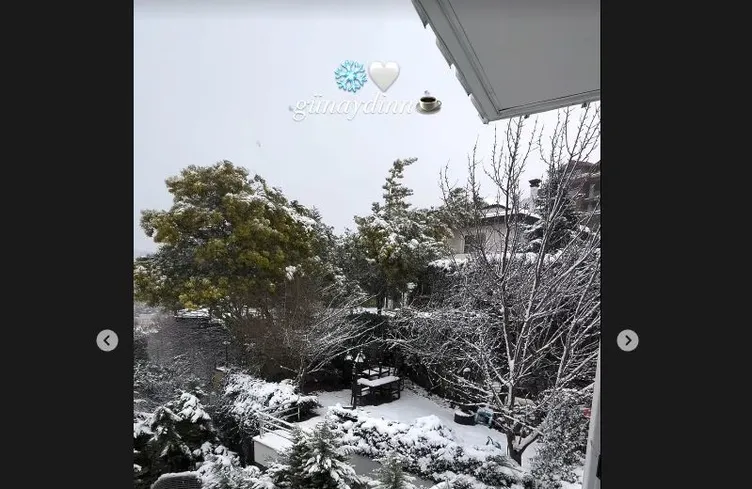 Fahriye Evcen’den görenleri mest eden kar manzarası! Hem kendini paylaştı hem evini: Bu güzellik gerçek mi?