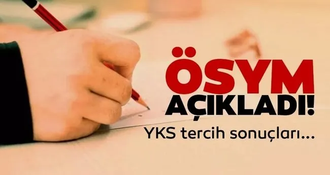 yks tercih sonuclari sorgulama ekrani