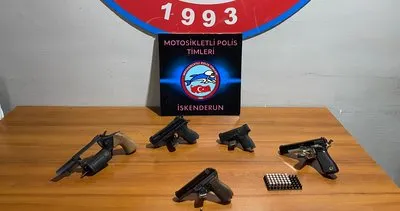 Durdurulan araçtan silah ve mühimmat çıktı #hatay