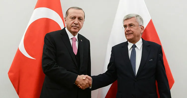 Cumhurbaşkanı Erdoğan Stanislaw Karczewski’yi kabul etti
