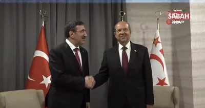 Cumhurbaşkanı Yardımcısı Yılmaz, KKTC Cumhurbaşkanı Tatar ile görüştü | Video