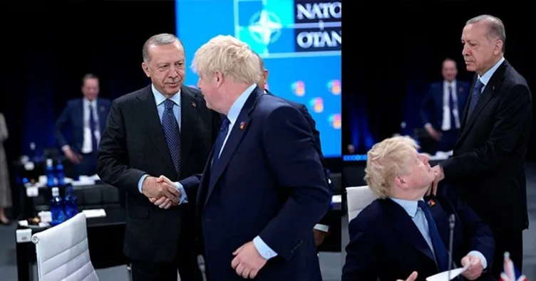 NATO zirvesinde renkli anlar! Boris Johnson şaşkına döndü