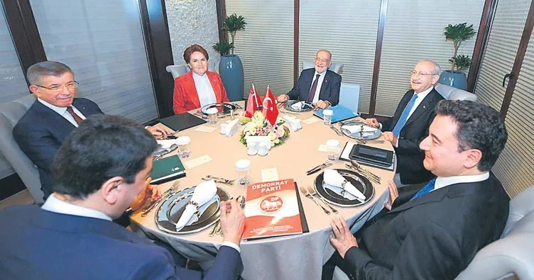 6’lı masa dağılıyor