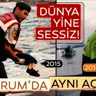 Bodrum'da Türk polisi göçmen kız için gözyaşı döktü
