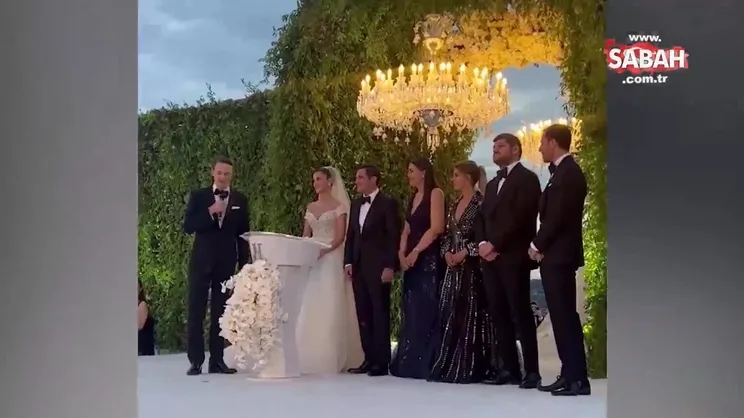 Yılın düğünü Çırağan Sarayı’nda gerçekleşti! İşte Hacı Sabancı ve Nazlı Kayı’nın düğününden ilk kareler! | Video