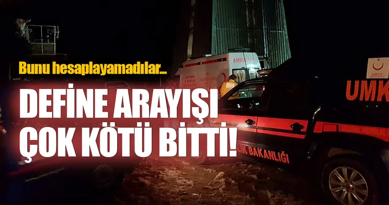 Göçük altında kalan define avcısı öldü