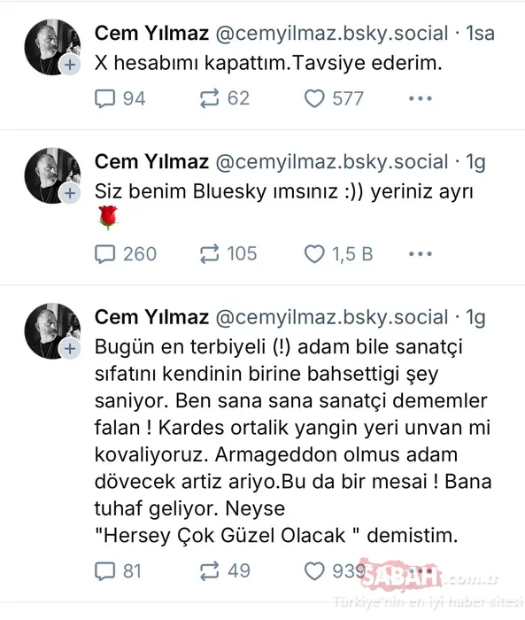 CHP’nin faşizan linci bu kez Cem Yılmaz’ı vurdu! ’Yeteri kadar savunmadın’ dediler hesabını kapattırdılar