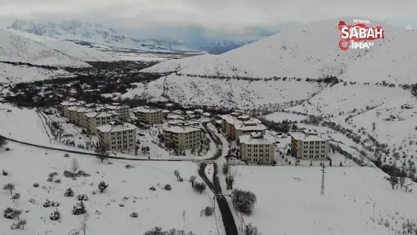 Girlevik şelalesi'nde kış manzarası böyle görüntülendi | Video
