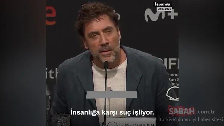 Oscar ödüllü İspanyol aktör Javier Bardem: Gazze’de insanlık dışı suçlar işleniyor!