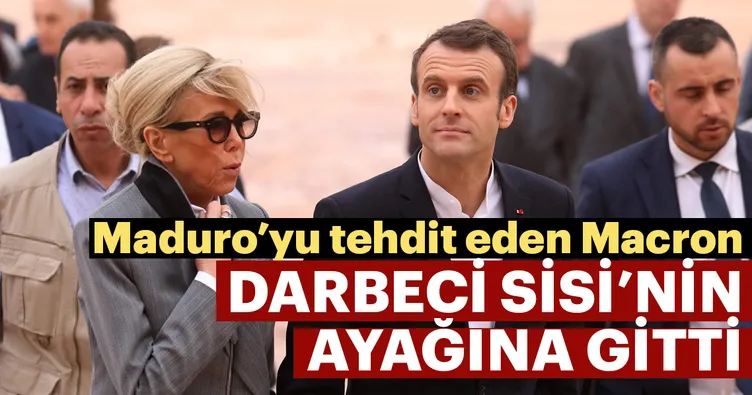 Macron, Sisi’nin huzurunda