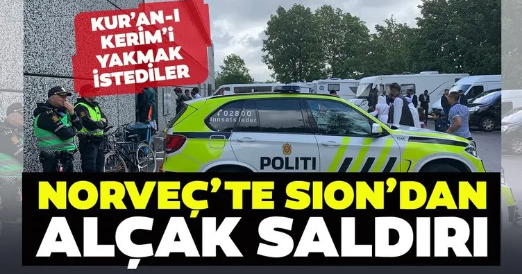 Norveç'te aşırı sağcı grup SION'un İslamiyet karşıtı gösterisine müdahale edildi