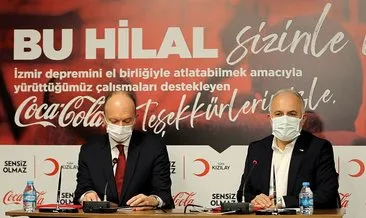 Türk Kızılay, Coca Cola’nın 3,5 milyon liralık yardımını depremzedelere ulaştıracak