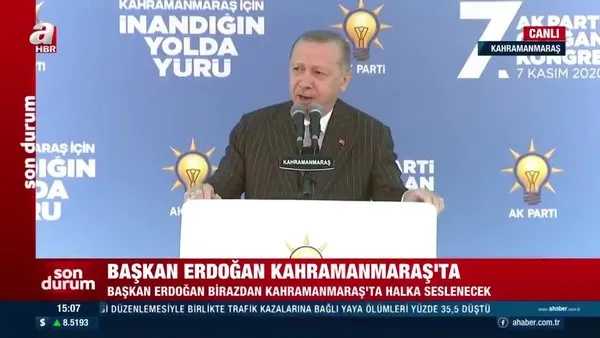 Cumhurbaşkanı Erdoğan'dan AK Parti Kahramanmaraş 7. Olağan İl Kongresi'nde önemli açıklamalar | Video