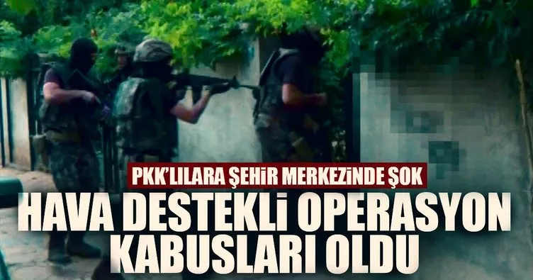 Gaziantep’te hava destekli terör operasyonu: 12 gözaltı