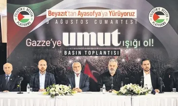 Gazze için umut yürüyüşü