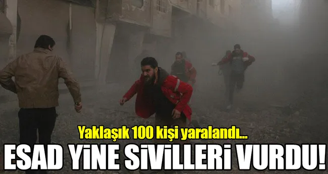 Rejim güçleri Şam’ı vurdu: 97 yaralı!