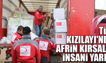 Türk Kızılayı’ndan Afrin kırsalına insani yardım