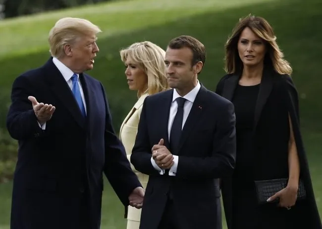 Trump, Macron’u üst düzeyde ağırlıyor