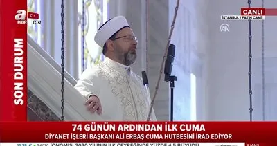 Diyanet İşleri Başkanı Ali Erbaş’tan Fatih Camii’nde Cuma Hutbesi | Video