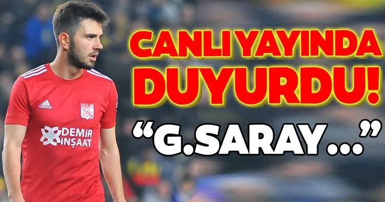 Canlı yayında duyurdu! Galatasaray...