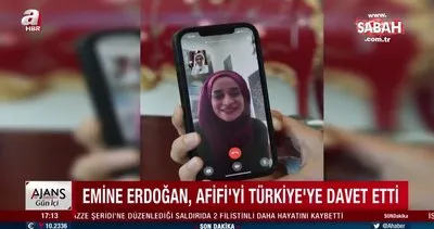 Emine Erdoğan, Filistin’de ’direnişin sembolü’ olan Mariam Afifi ile telefonda görüştü
