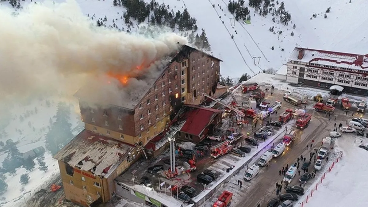 Kartalkaya Kayak Merkezi'ndeki Otel Yangınını Araştırma Komisyonu, AFAD yetkililerini dinledi