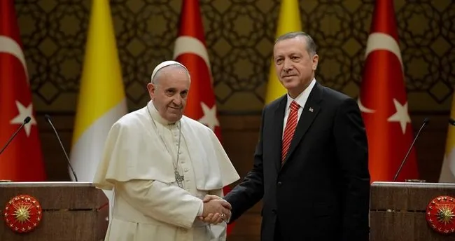 SON DAKİKA | Başkan Erdoğan Papa Fransuva ile görüştü
