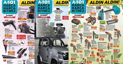 A101 KATALOG 21 Mart Perşembe: Elektrikli araç, airfryer, süpürge… İşte 3 sayfalık A101 aktüel ürünler kataloğu