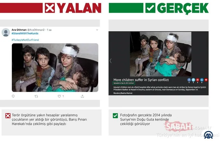 Barış Pınarı Harekatı aleyhine fotoğraflarla manipülasyon çabası