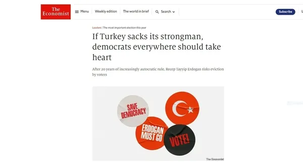 The Economist'in skandal kapağına peş peşe tepki: 14 Mayıs'ta cevabını alacaklar