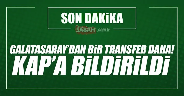 Galatasaray Feghouli’yi KAP’a bildirdi