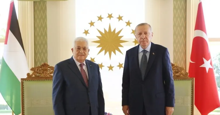 Son dakika: Başkan Erdoğan Mahmud Abbas ile görüştü