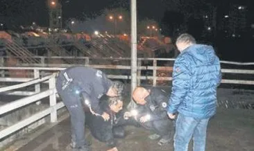 Nehre düşen adamı vatandaşlar kurtardı