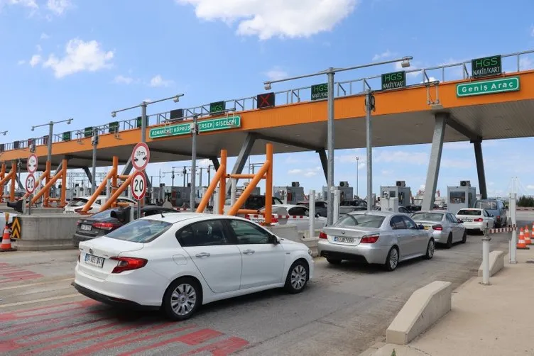 Osmangazi Köprüsü’nde Kurban Bayramı tatili dönüşü trafik yoğunluğu