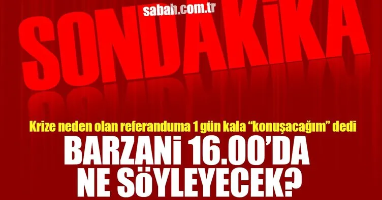 Mesut Barzani: Referandum için son kararı açıklayacağım