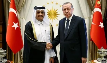 Cumhurbaşkanı Erdoğan, Katar Dışişleri Bakanı El Sani’yi kabul etti