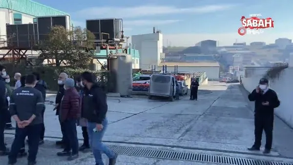 Arnavutköy’de deri fabrikasında yağ kazanı patladı | Video