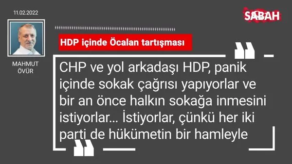 Mahmut Övür | HDP içinde Öcalan tartışması