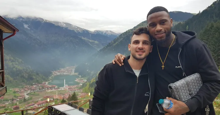 Trabzonsporlu Denswil’in Uzungöl keyfi