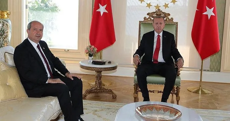 Erdoğan, Ersin Tatar’ı kabul etti
